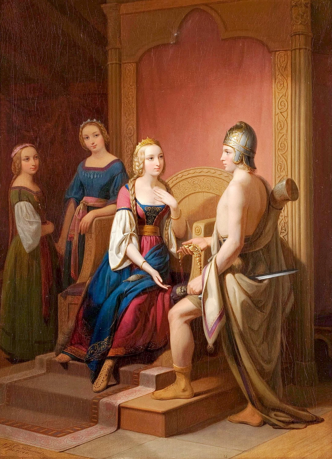 Heimdal lascia a Freya i gioielli Bryfing,1846 - Malmö Art Museum, Malmö, Sweden